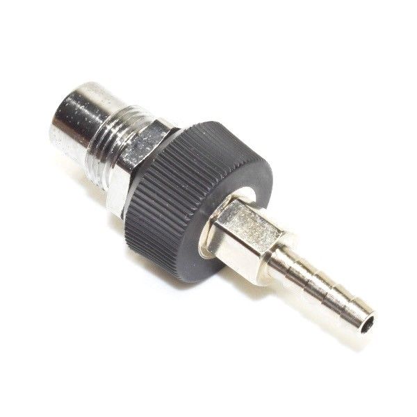 Precision Medical 0796 Nitrogen DISS Male by 1/4 Inch Hose Barb with Knob and Check Valve